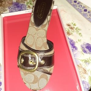 Coach Wedge Sandal Size 9